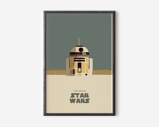 R2D2 Star Wars Poster - Minimalist Star Wars Droid Poster