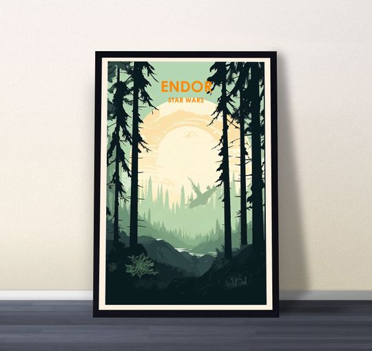Endor Poster, Endor Print, Star Wars Poster