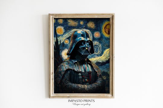 Star Wars Darth Vader Van Gogh Painting