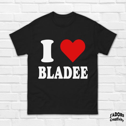 I Love Bladee Shirt | Bladee Fan Shirt | I Love Blade Tee | Music Lover Gift