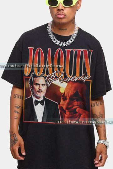 JOAQUIN PHOENIX T-shirt Unisex Vintage Shirt, Birthday Gift Joaquen Phoenix Fan Shirt