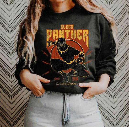 Black Panther Wakanda Forever Action Since 1966 Retro Vintage T-Shirt