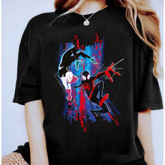 Spider-Man Across the Spider-Verse Miles and Gwen T-Shirt