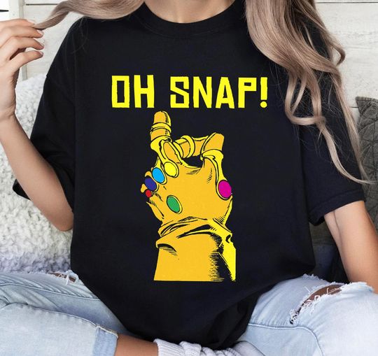 Thanos Infinity Gauntlet Oh Snap! Graphic T-Shirt