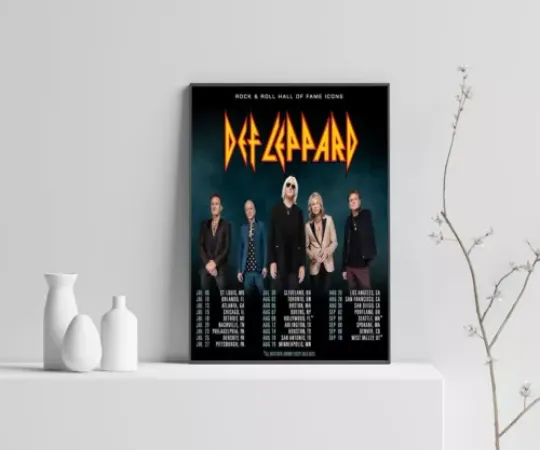 Def Leppard Rock And Roll Hall Of Fame Icons Tour 2024 Poster