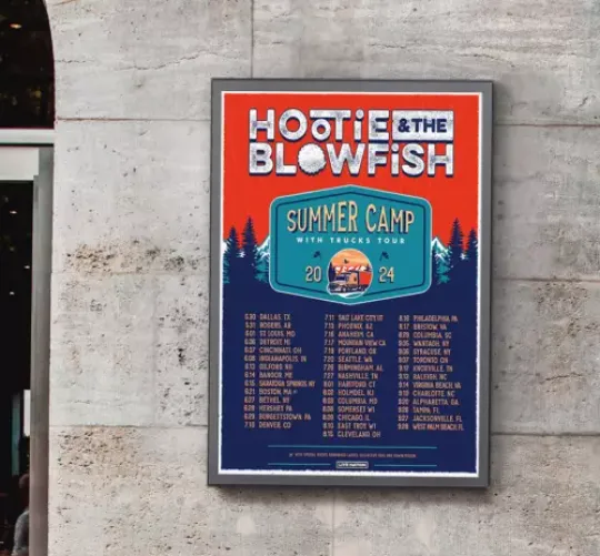 Hootie And The Blowfish - Summer Camp With Trucks Tour 2024 Poster