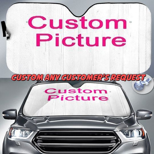 Custom Car Auto Sun Shade, Personalized Windshield Car Accessories