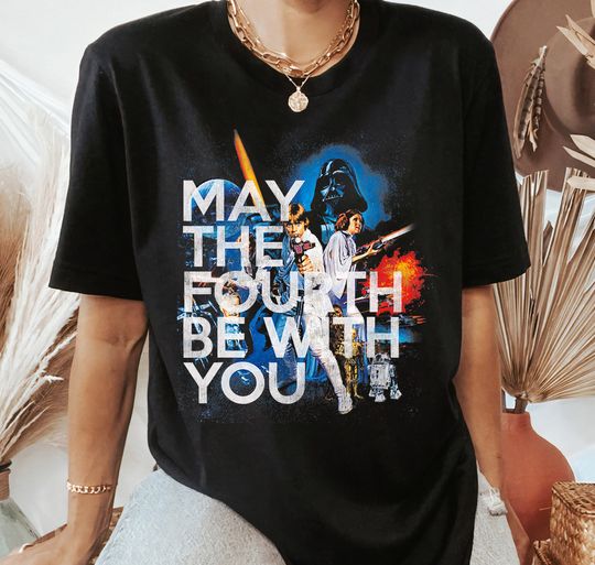 Star Wars May The Fourth Be With You Vintage T-Shirt