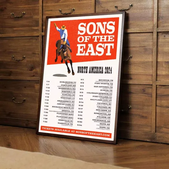 Sons Of The East USA & Canada Tour 2024 poster