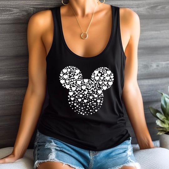 Mickey Mouse hearts disney vest top, Disney fashion