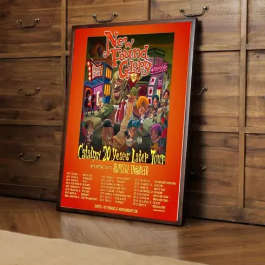 New Found Glory 2024 Catalyst 20 Years Later Tour poster