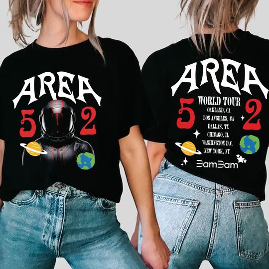 Bambam The 1st World Tour AREA 52 in Us Shirt, Bambam Tour Area52