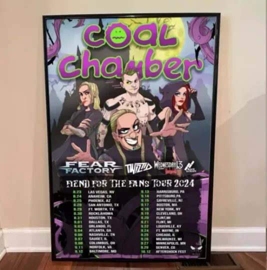 Coal Chamber - Tour 2024 Poster . Home Decor Poster