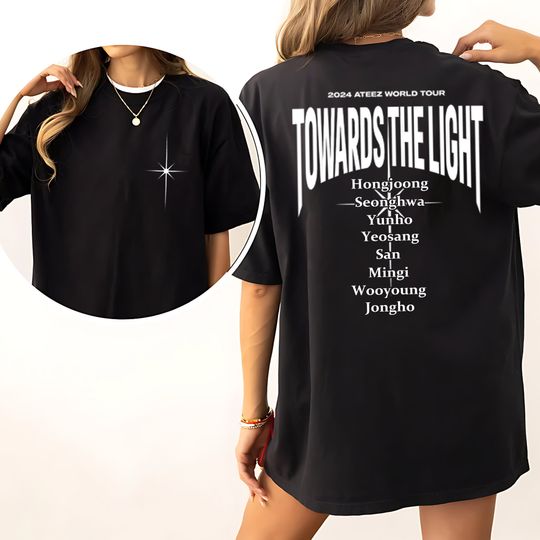 Ateez Towards The Light: Will To Power World Tour Shirt, Ateez Will Shirt, Ateez World Tour 2024