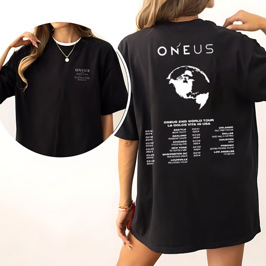 Oneus La Dolce Vita Tour T-shirt, La Dolce Vita Tee, Seoho Leedo Keonhee Hwanwoong Xion Shirt