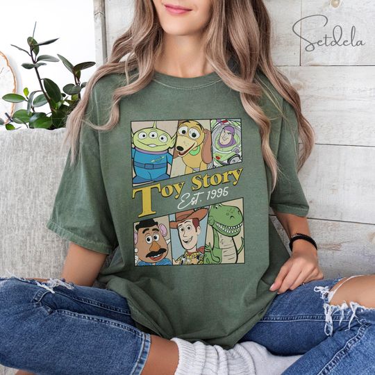Toy Story Disneyworld Comfort Colors Shirt, Disney Pixar Toy Story Shirt, Toy Story Characters Shirt, Disney Family Vacation Trip Shirts