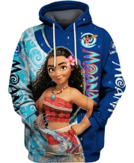 Never Too Old For Moana Princess Merry 3D HOODIE HALLOWEEN GIFT CHRISTMAS GIFT