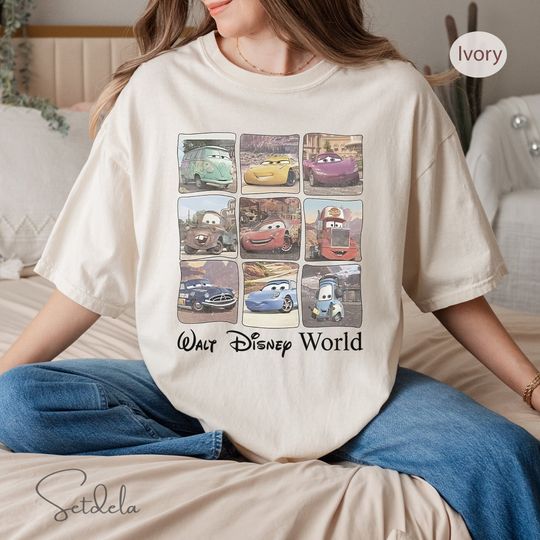 Vintage Disney Cars Shirt, McQueen Cars, Lightning McQueen And Friends Shirts