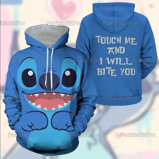 Stitch Face 3D HOODIE Mother Day Gift All Over Print