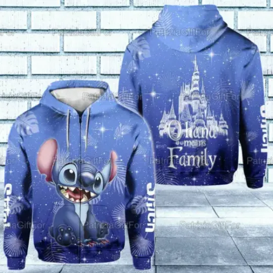 Funny Stitch For Women 3D ZIP HOODIE ALL OVER PRINT