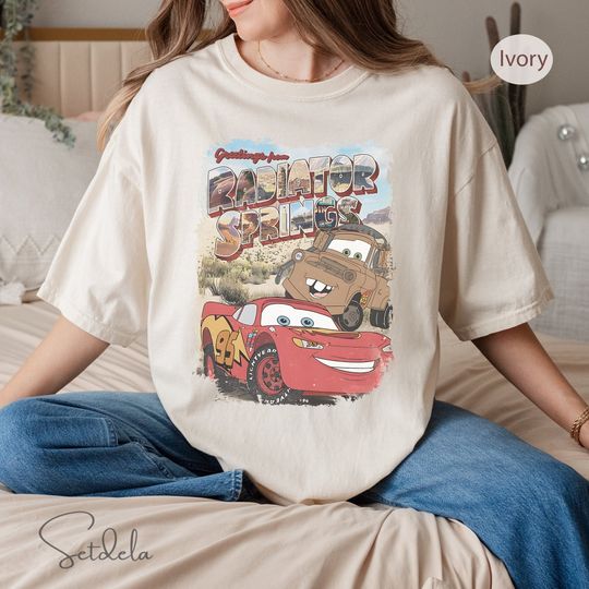 Vintage Disney Cars Movie Tow Mater Comfort Colors Shirt, Disney Pixar Cars Movie Mater Sweater, Disney Trip Shirt, Disney Mater Travel Tee
