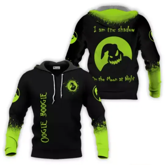 Oogie Boogie The Shadow On The Moon At Night 3D HOODIE