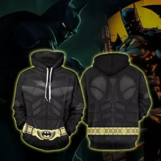 Batman Cosplay 3D HOODIE The Mother Day Gift Christmas Gift Halloween
