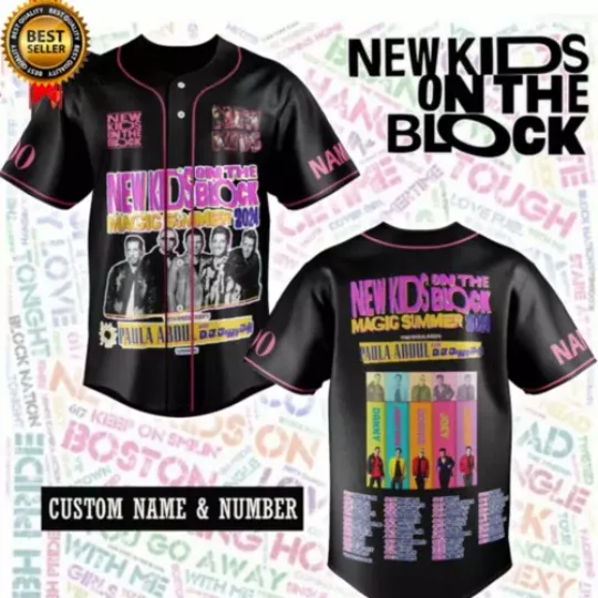 NK on The Block Jersey, NK on The Block Tour 2024 Jersey Shirt