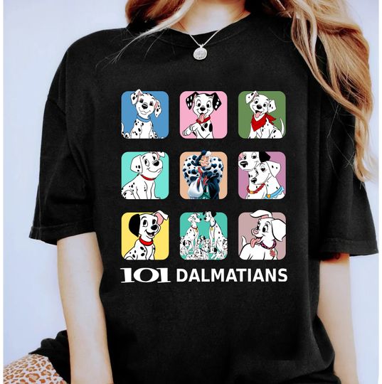 Disney 101 Dalmatians Group Shot Cute Puppies Shirt, Disneyland Family Vacation Shirt