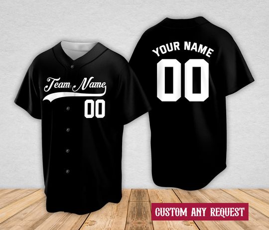 Custom Color Baseball Jersey Piping Line Personalized Baseball Shirt
