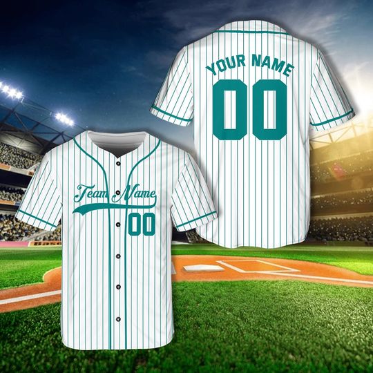 Custom Stripe Line Color Baseball Jersey Piping Line Personalized Baseball Shirt