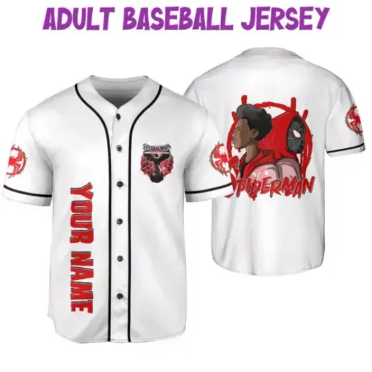 Personalized Spider Man Across The Spider Verse Father Baseball Jersey Shirt