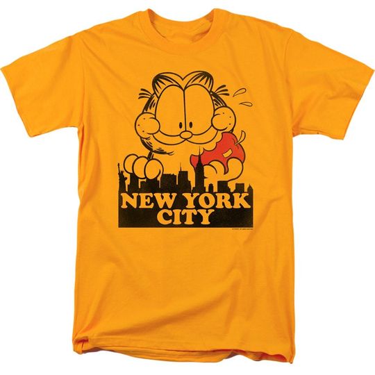 Garfield New York Big Apple Gold Shirts
