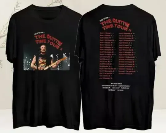 Zach Bryan The Quittin Time 2024 Tour Shirt, Country Music Singer Shirt