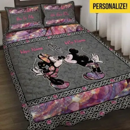 Personalized Mickey & Minnie You And Me We Got This Bedding Set
