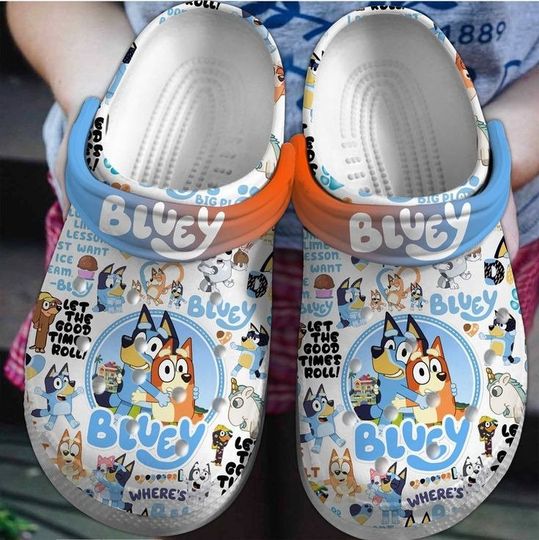 BlueyDad Family Birthday Clog Shoes