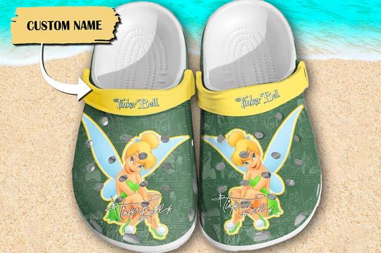 Personalized Disney Tinkerbell Clogs Shoes
