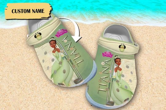 Personalized Disney Tiana Princess Clogs Shoes