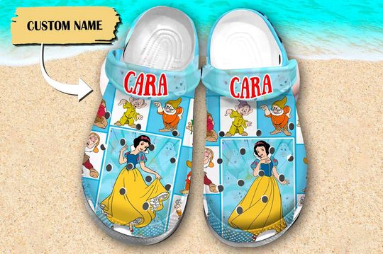 Personalized Disney Snow White Clogs Shoes