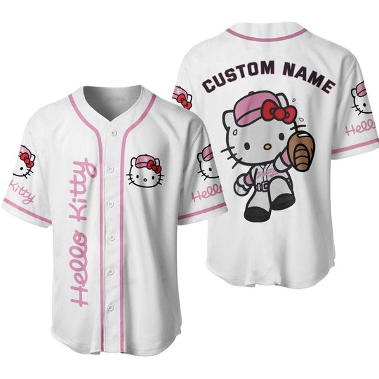 Custom Hello Kitty Baseball Jersey