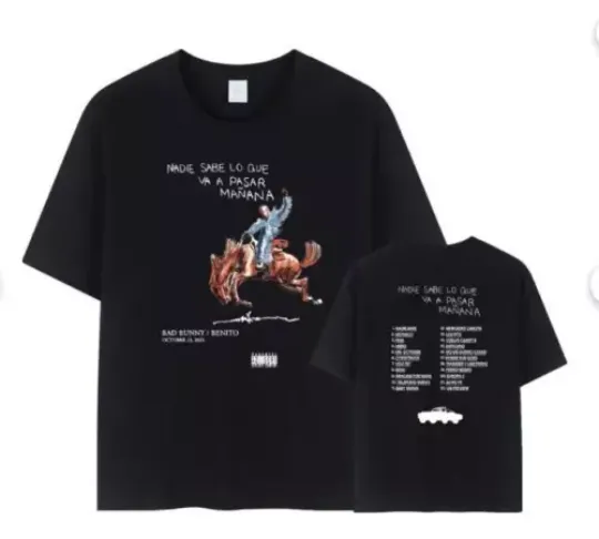 Bad Bunny Nadie Sabe T-Shirt, Most Wanted Tour 2024 Shirt