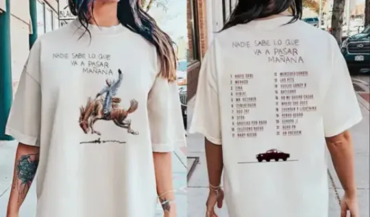 Bad Bunny New Album Shirt, Nadie Sabe Lo Que Va A Pasar Manana Album Tee