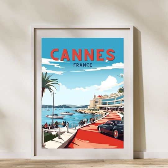 Cannes France Poster Gifts for Film Festival Print French Poster