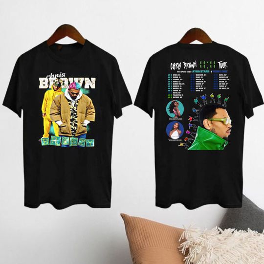 Graphic Chris Brown 11:11 Tour 2024 Shirt, Chris Brown Fan Gift, Chris Brown 2024 Concert