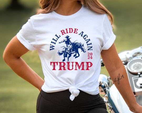 Trump 2024 Shirt, Take America Back Shirt, Country Western Trump Cowboy Proud Conservative