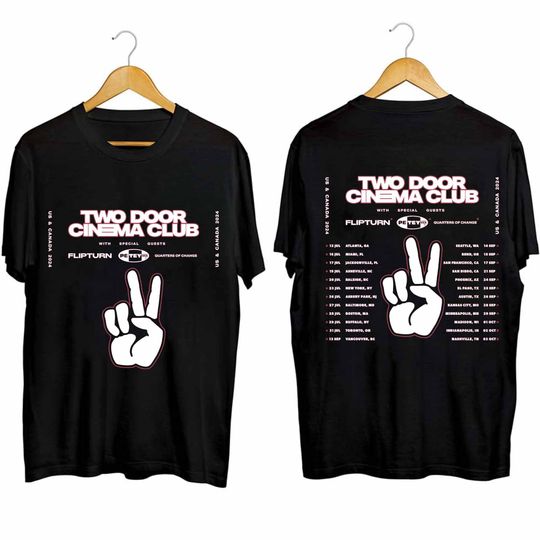 Two Door Cinema Club 2024 Tour Shirt, Two Door Cinema Club Band Fan Shirt