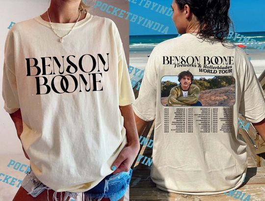 Benson Boone Shirt, Fireworks and Rollerblades World Tour 2024 Sweatshirt, Benson Boone Tour Merch