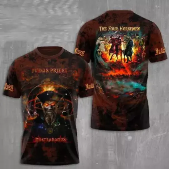 Judas Priest The Four Horsemen Rock Band 3D Shirt