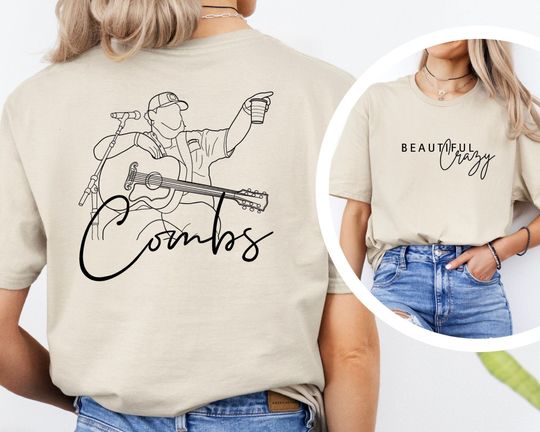 Lukee Comb Beautiful Crazy Shirt, Lukee Comb Shirt, Western Graphic Tee, Country Music Shirt