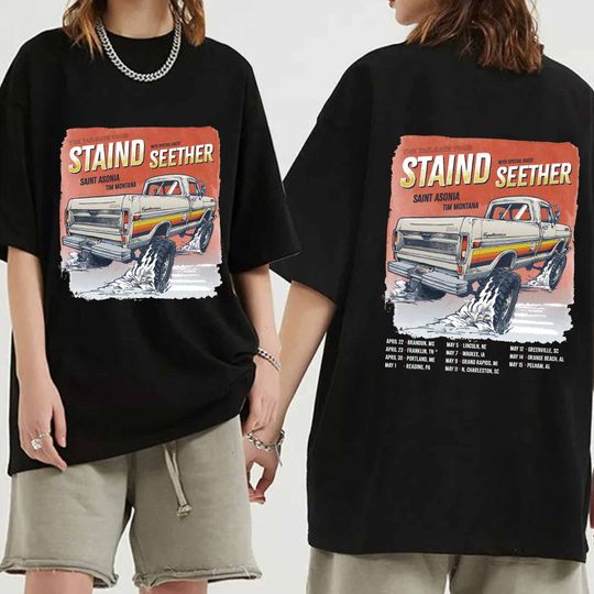 Staind 2024 Tailgate Tour Shirt, Staind Band Fan Shirt, Tailgate 2024 Concert Shirt, Staind 2024 Concert Shirt